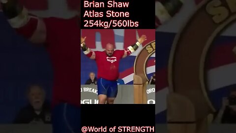 Crazy Strength World Records | Brian Shaw Atlas Stone World Record