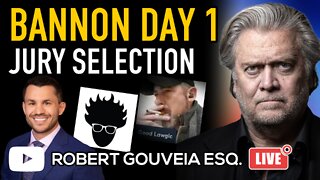 Steve Bannon Trial Day 1: Jury Selection Transcript Review