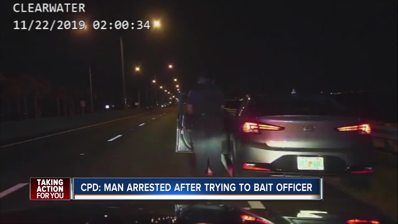 20-year-old driver arrested after allegedly trying to bait Clearwater officer to race