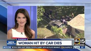 Woman dies after being hit on the sidewalk in Phoenix