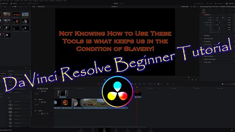 Davinci Resolve Beginner Tutorial