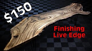 How to Make the Best $100 Wood Slab Table