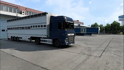 #shorts Moving Cattles In Rain In Euro Truck Simulator | Truck Videos | Truck Gaming Videos