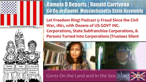 Let Freedom Ring! Mass State Assembly Podcast 5:Fraud Since 1861 When US GOV Corporations Cropped Up
