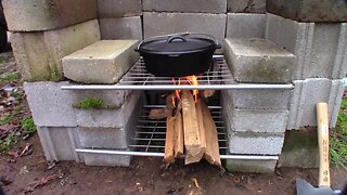 DIY Outdoor Fireplace Build (simple, easy and cheap)