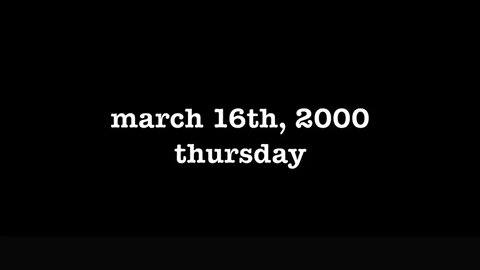 YEAR 18 [0080] MARCH 16TH, 2000 - THURSDAY [#thetuesdayjournals #thebac #thepoetbac #madjack]