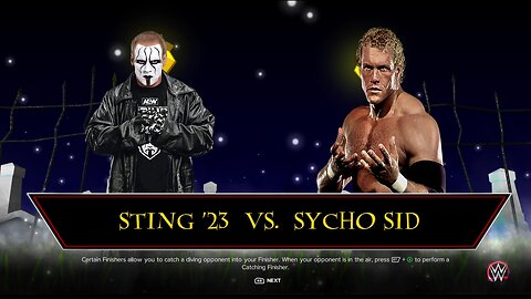 WWE 2k23 Sting vs Sycho Sid