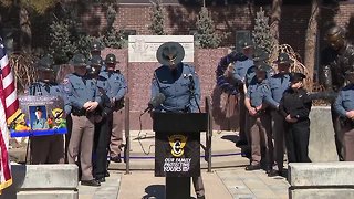 Full news conference: Colorado State Patrol honors memory of Trooper killed during Wednesday's blizzard