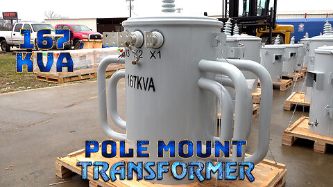 Pole Mount Distribution Transformer - 167 KVA 7200/12470Y Grounded Wye Primary