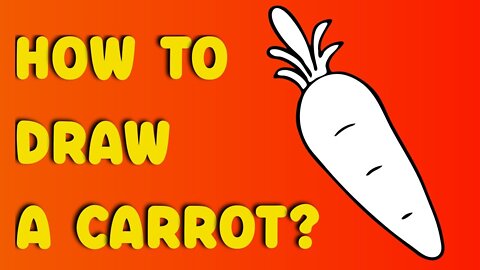 How to draw a Carrot | Carrot Easy Drawing Tutorial Step by Step