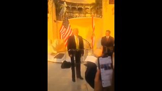 Trump ROASTS Biden For Falling Up The Stairs