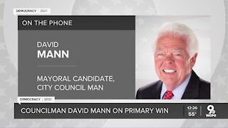 David Mann talks live with WCPO after primary win