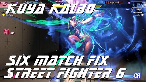 Kuya Kalbo Six Match Fix Street FIghter 6: 06-06-2024 Part 2