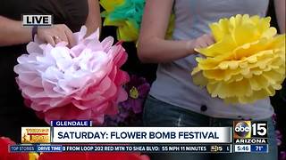 Check out the Flower Bomb Festival in Glendale, Tempe