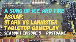 ASOIAF S1E5- A Song of Ice And Fire Season 1 Episode 5 - Stark vs Lannister - Gameplay - Postgame