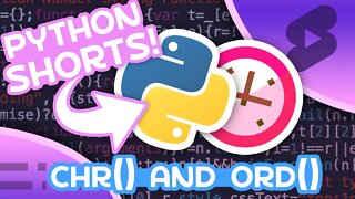 chr() & ord() in Python - Using ASCII Values