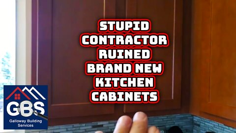 Kitchen Cabinets RUINED by Stupid Contractor