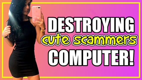 Destroying Sexy Indian Scammer's Computer With Virus