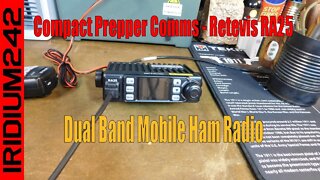 Compact Prepper Comms Retevis RA25 Dual Band Mobile Ham Radio