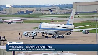 Pres. Biden departs Tulsa International Airport