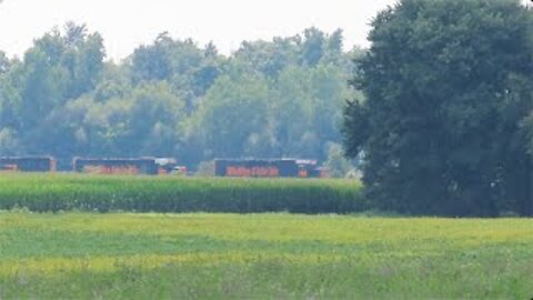 Wheeling & Lake Erie Mixed Freight Train From Sterling, Ohio July 31, 2021