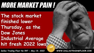 MORE MARKET PAIN !