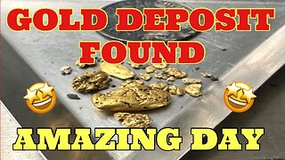 🤩 GOLD DEPOSIT FOUND IN BEDROCK CRACK - MULTIPLE GRAMS OF GOLD 🤩 #gold #goldmining #goldrush