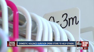 Domestic violence survivor opens store to help others