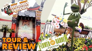 Opening Day Tour and Review of Mickey & Minnie Runaway Railway and EPCOT’s Flower and Garden