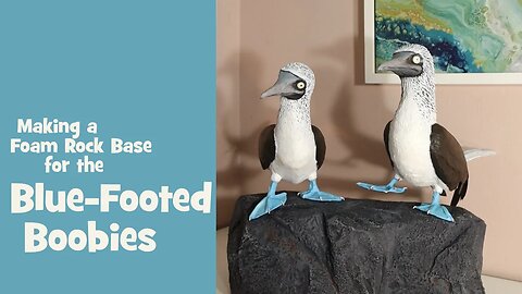 DIY Foam Rock Base For Blue Footed Booby Sculpture