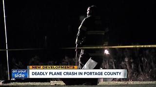 Plane crashes behind home in Portage County