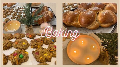 Baking For The Holidays🎄 Lots￼ Of Cookies And Bread🎄A Relaxing Baking Video🎄