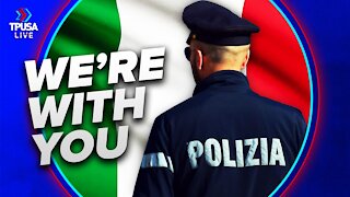 Italian Police STAND DOWN In Solidarity With Protesters