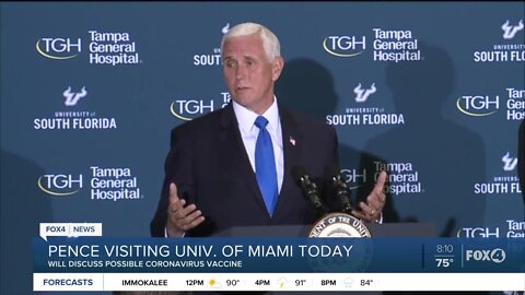 Vice President Mike Pence to discuss COVID-19 vaccine