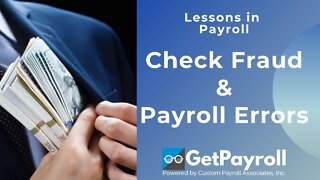 CHECK FRAUD and PAYROLL ERRORS: Lessons in Payroll with Charles Read