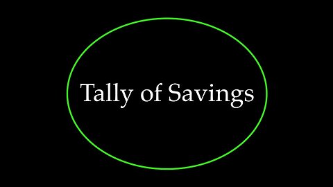 Tally of Savings December 2023