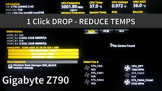 1 Click Drop Reduce Temps - Z790 Gigabyte i9-13900k Bench (Long version)
