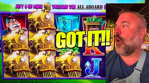 These Trains Were No Joke! 3 Hand Pay Jackpots On This Magnificent Slot Machine!!