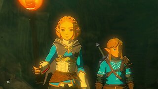 Zelda Tears of the Kingdom - Zelda & Link Discover Cave