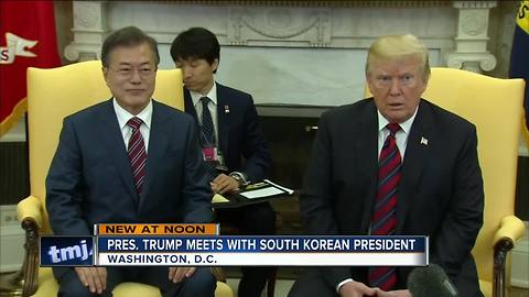 President Trump meets with Moon Jae-in