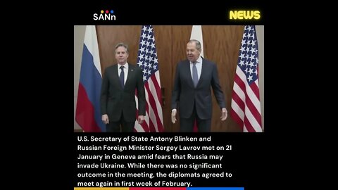 Blinken Lavrov meeting in Geneva to de escalate tensions in Ukraine
