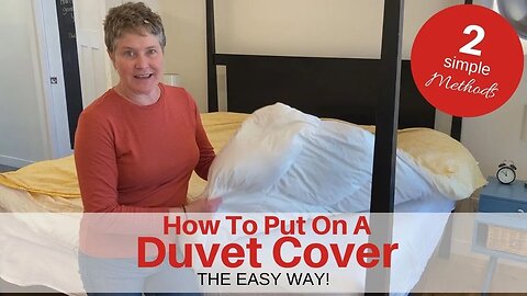 How To Put On A DUVET COVER The EASY WAY