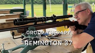 Group therapy with the Remington 37, Wolf Match target, Eley Target & Norma Tac-22 50 yds