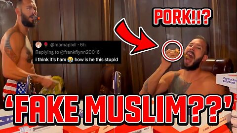 Andrew Tate Got EXPOSED (He is not FASTING!!)