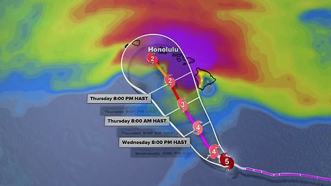 Hurricane Lane headed towards Hawaii
