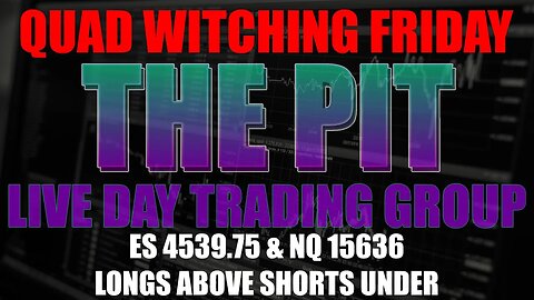 Quad Witching Friday - Oil Above $90 - Buyers Have The Ball But For How Long- The Pit Premarket Plan