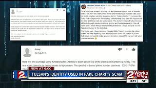 Tulsa woman says scammer using identity to solicit donations