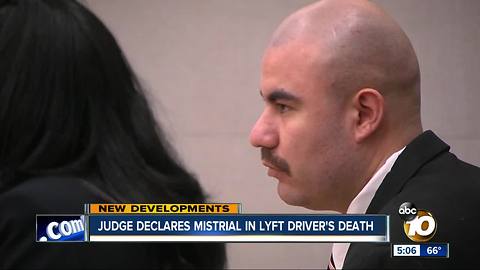 Judge declares mistrial in Lyft driver's death