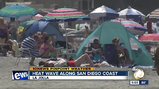 Heat wave along San Diego Coast