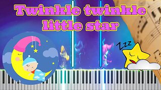 TWINKLE TWINKLE LITTLE STAR PIANO TUTORIAL + Spartito GRATIS - MOZART PIANO COVER